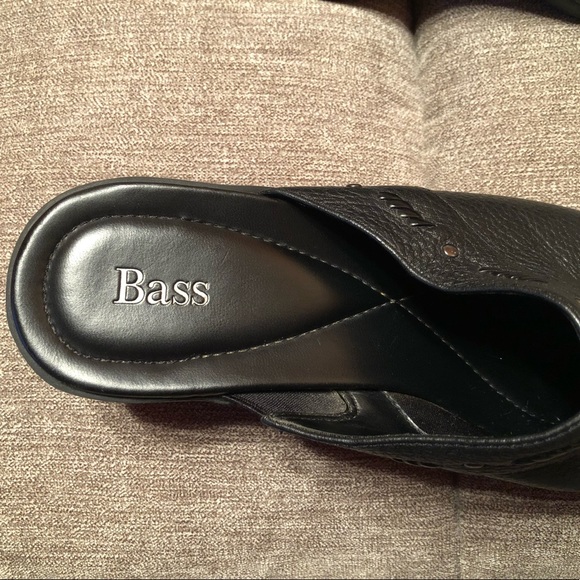 Bass Genuine Leather Black Mules - Picture 7 of 10